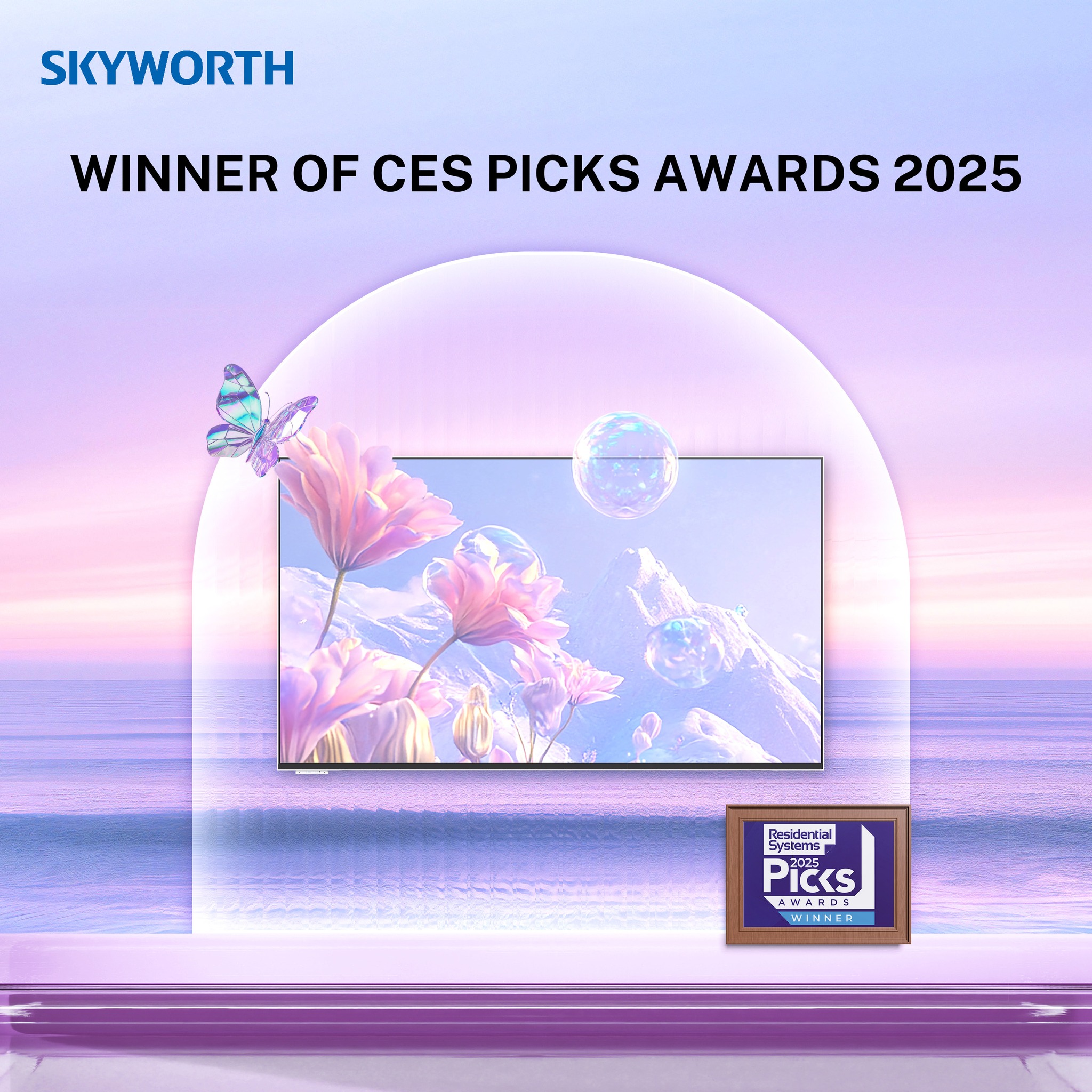 SKYWORTH Frame+ TV: A Masterpiece Honored at CES 2025